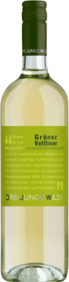 6,95 € 免费送货 | 白酒 Drei Junge Wilde I.G. Niederösterreich 下奥地利 奥地利 Grüner Veltliner 瓶子 75 cl