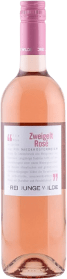 6,95 € 免费送货 | 玫瑰酒 Drei Junge Wilde Rosé I.G. Niederösterreich 下奥地利 奥地利 Zweigelt 瓶子 75 cl