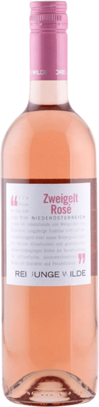 6,95 € 免费送货 | 玫瑰酒 Drei Junge Wilde Rosé I.G. Niederösterreich 下奥地利 奥地利 Zweigelt 瓶子 75 cl