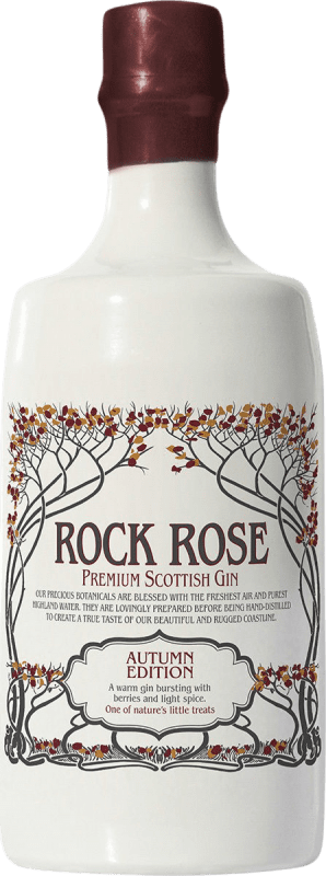 63,95 € Бесплатная доставка | Джин Dunnet Bay Rock Rose Autumn Season Edition Gin Шотландия Объединенное Королевство бутылка 70 cl