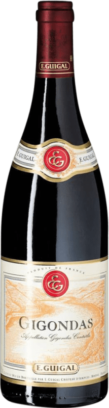 29,95 € Kostenloser Versand | Rotwein E. Guigal A.O.C. Gigondas Rhône Frankreich Syrah, Grenache, Mourvèdre Flasche 75 cl