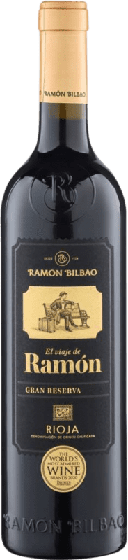 18,95 € Бесплатная доставка | Красное вино El Viaje de Ramón Гран Резерва D.O.Ca. Rioja Ла-Риоха Испания Tempranillo — Темпранильо, Graciano — Грасиано, Mazuelo — Масуэло 75 cl