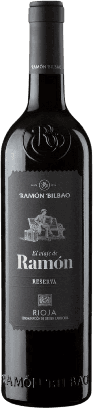 10,95 € 免费送货 | 红酒 El Viaje de Ramón 预订 D.O.Ca. Rioja 拉里奥哈 西班牙 Tempranillo 瓶子 75 cl