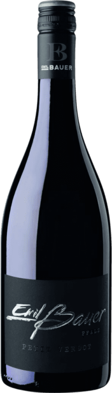 15,95 € Spedizione Gratuita | Vino rosso Emil Bauer Black Label Q.b.A. Pfälz PFALZ Germania Petit Verdot Bottiglia 75 cl