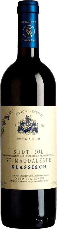 29,95 € Spedizione Gratuita | Vino Rosso Erbhof Unterganzner Sainte Magdalener Classico D.O.C. Trentino Trentino Italia Bottiglia 75 cl