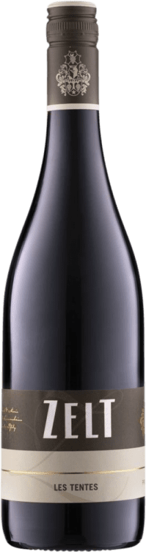 8,95 € Envio grátis | Vinho tinto Ernst & Mario Zelt Cuvée les Tentes Rotwein Seco Q.b.A. Pfälz Pfälz Alemanha Cabernet Franc, Saint Laurent, Dornfelder, Dunkelfelder Garrafa 75 cl