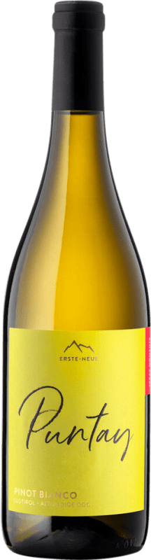 24,95 € Envio grátis | Vinho branco Erste Neue Puntay D.O.C. Alto Adige Trentino Itália Pinot Branco Garrafa 75 cl