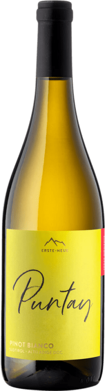 17,95 € Envío gratis | Vino Blanco Erste Neue Puntay D.O.C. Alto Adige Trentino Italia Pinot Blanco 75 cl