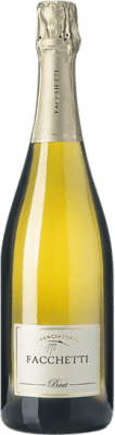 49,95 € 免费送货 | 白起泡酒 Facchetti 香槟 D.O.C.G. Franciacorta 伦巴第 意大利 瓶子 75 cl