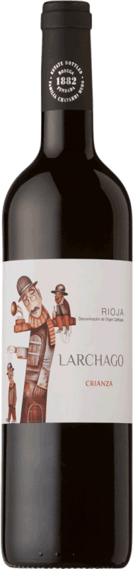 11,95 € Бесплатная доставка | Красное вино Familia Chávarri Fábulas D.O.Ca. Rioja Ла-Риоха Испания Tempranillo бутылка 75 cl