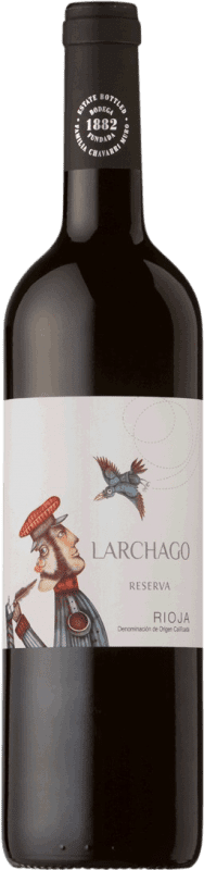 22,95 € Envío gratis | Vino tinto Familia Chávarri Fábulas Reserva D.O.Ca. Rioja La Rioja España Tempranillo Botella 75 cl