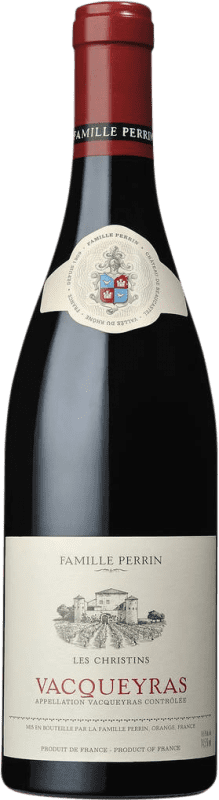 48,95 € Бесплатная доставка | Красное вино Famille Perrin Les Christins A.O.C. Vacqueyras Рона Франция Garnacha — Гренаш, Nebbiolo — Неббиоло Бутылка Магнум 1,5 L