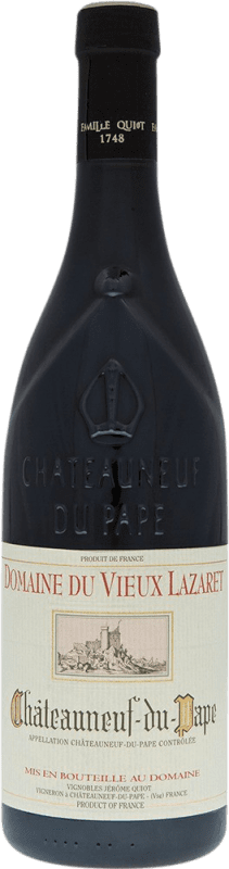 28,95 € 免费送货 | 红酒 Famille Quiot Domaine du Vieux Lazaret A.O.C. Châteauneuf-du-Pape 罗纳 法国 Syrah, Grenache, Mourvèdre, Cinsault 瓶子 75 cl