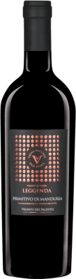 35,95 € Kostenloser Versand | Rotwein Fantini Vigne Vecchie Leggenda D.O.C. Primitivo di Manduria Apulien Italien Primitivo, Nebbiolo Flasche 75 cl