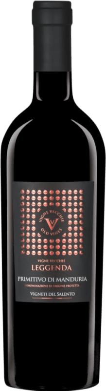 35,95 € 免费送货 | 红葡萄酒 Fantini Leggenda VV Vigne Vecchie — 老藤 D.O.C. Primitivo di Manduria 普利亚大区 意大利 Primitivo — 普里米蒂沃, Nebbiolo — 内比奥罗 瓶装 75 cl