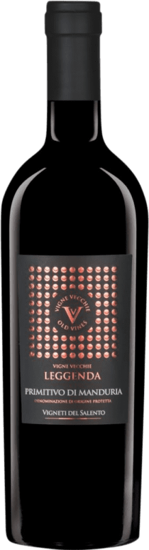 35,95 € Envoi gratuit | Vin Rouge Fantini Leggenda VV Vigne Vecchie — Vieilles Vignes D.O.C. Primitivo di Manduria Pouilles Italie Primitivo, Nebbiolo Bouteille 75 cl