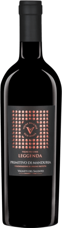 35,95 € Spedizione Gratuita | Vino rosso Fantini Vigne Vecchie Leggenda D.O.C. Primitivo di Manduria Puglia Italia Primitivo, Nebbiolo Bottiglia 75 cl