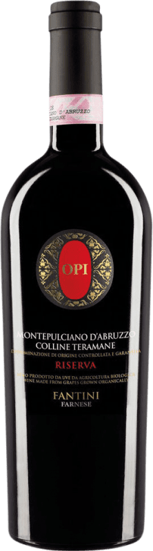 45,95 € 免费送货 | 红酒 Fantini Opi Colline Teramane 预订 D.O.C.G. Montepulciano d'Abruzzo Colline Teramane 阿布鲁佐 意大利 Montepulciano 瓶子 75 cl