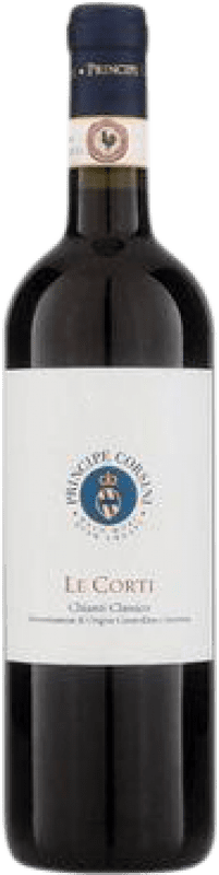 13,95 € Spedizione Gratuita | Vino rosso Fattoria Le Corti D.O.C.G. Chianti Classico Italia Sangiovese, Canaiolo Bottiglia 75 cl