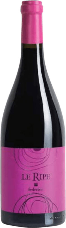 15,95 € Envío gratis | Vino tinto Federici Le Ripe Rosso I.G.T. Lazio Lazio Italia Merlot, Nebbiolo, Cabernet Botella 75 cl