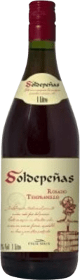 7,95 € Envio grátis | Vinho tinto Félix Solís Soldepeñas Tinto D.O. Valdepeñas Castela-Mancha Espanha Tempranillo, Grenache Garrafa 1 L