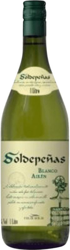 7,95 € Envío gratis | Vino Blanco Félix Solís Soldepeñas D.O. Valdepeñas Castilla la Mancha España Airén Botella 1 L