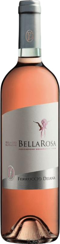 13,95 € Free Shipping | Rosé wine Ferruccio Deiana Bella Rosa I.G.T. Isola dei Nuraghi Cerdeña Italy Bobal Bottle 75 cl