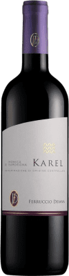 14,95 € 免费送货 | 红酒 Ferruccio Deiana Karel I.G.T. Sardegna Cerdeña 意大利 Monica 瓶子 75 cl