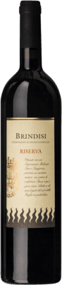 10,95 € Kostenloser Versand | Rotwein Fiamme Nere Reserve — Gereift D.O.C. Brindisi Apulien Italien Malvasia, Sangiovese, Negroamaro 75 cl