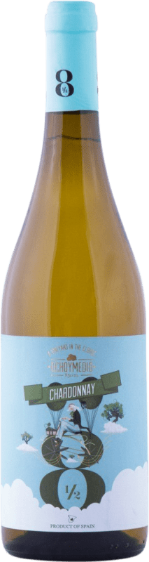 9,95 € Envoi gratuit | Vin blanc Finca La Estacada Ocho y Medio D.O. La Mancha Castilla La Mancha Espagne Chardonnay Bouteille 75 cl