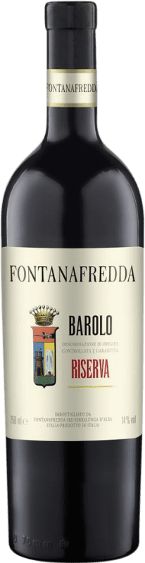 51,95 € Spedizione Gratuita | Vino rosso Fontanafredda Riserva D.O.C.G. Barolo Piemonte Italia Nebbiolo Bottiglia 75 cl