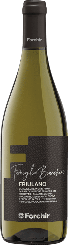 15,95 € Envío gratis | Vino Blanco Forchir Famiglia Bianchini Friuli-Venezia Giulia Italia Friulano 75 cl