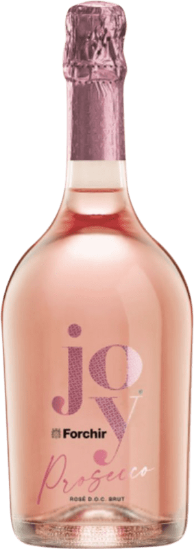 13,95 € Envío gratis | Espumoso Rosado Forchir Joy Brut D.O.C. Prosecco Friuli-Venezia Giulia Italia Botella 75 cl