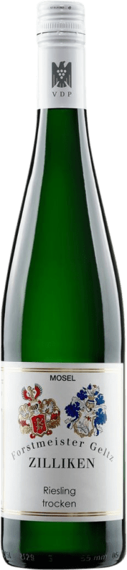 18,95 € Envío gratis | Vino Blanco Forstmeister Geltz Zilliken Trocken — Seco Q.b.A. Mosel Mosel Alemania Riesling Botella 75 cl