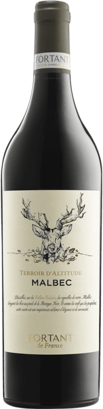 9,95 € 免费送货 | 红酒 Fortant de France Terroir d'Altitude I.G.P. Vin de Pays d'Oc 朗格多克 - 鲁西荣 法国 Malbec 瓶子 75 cl