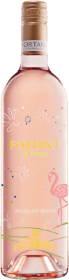 10,95 € Free Shipping | Rosé wine Fortant de France Serigrafiert Rosé I.G.P. Vin de Pays d'Oc Languedoc-Roussillon France Merlot Bottle 75 cl