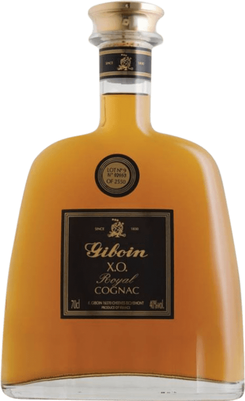 79,95 € Бесплатная доставка | Коньяк Francois Giboin L'Hermitage Royal Borderies XO A.O.C. Cognac Франция Ugni Blanco бутылка 70 cl