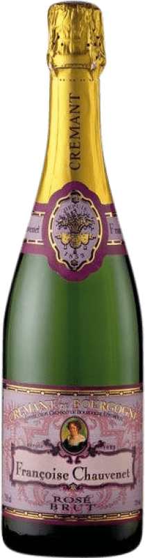 22,95 € Free Shipping | Rosé Sparkling Wine Francoise Chauvenet Brut Rosé A.O.C. Crémant de Bourgogne Burgundy France Pinot Noir Bottle 75 cl