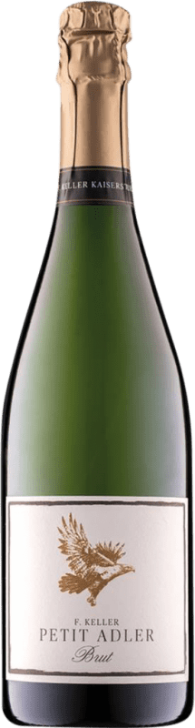 17,95 € Kostenloser Versand | Weißer Sekt Franz Keller Petit Adler Deutscher Brut — Herb I.G. Baden Baden Deutschland Flasche 75 cl