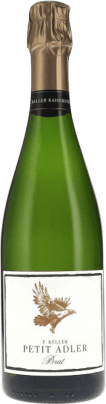 15,95 € Бесплатная доставка | Белое игристое Franz Keller Petit Adler Sekt брют I.G. Baden Baden Германия Riesling бутылка 75 cl