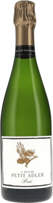 16,95 € Kostenloser Versand | Weißer Sekt Franz Keller Petit Adler Brut — Herb I.G. Baden Baden Deutschland Riesling Flasche 75 cl