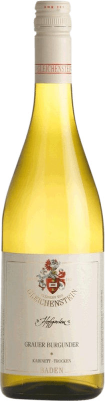 13,95 € Envio grátis | Vinho branco Freiherr von Gleichenstein Hofgarten Kabinett mit Prädikat Seco I.G. Baden Baden Alemanha Pinot Cinza Garrafa 75 cl