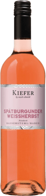 11,95 € Free Shipping | Rosé wine Friedrich Kiefer Eichstetter Herrenbuck Weissherbst Dry I.G. Baden Baden Germany Pinot Black Bottle 75 cl