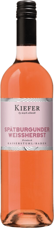 11,95 € Free Shipping | Rosé wine Friedrich Kiefer Eichstetter Herrenbuck Weissherbst Dry I.G. Baden Baden Germany Pinot Black Bottle 75 cl