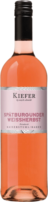 11,95 € Free Shipping | Rosé Wine Friedrich Kiefer Eichstetter Herrenbuck Weissherbst Trocken — Dry I.G. Baden Baden Germany Pinot Noir Bottle 75 cl