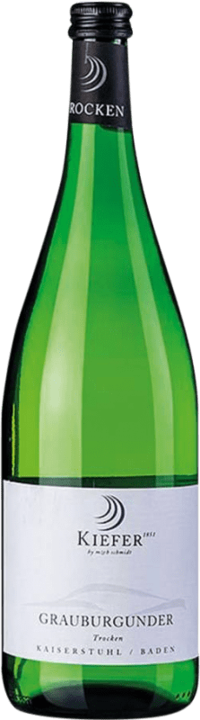 12,95 € Spedizione Gratuita | Vino Bianco Friedrich Kiefer Trocken — Secco I.G. Baden Baden Germania Pinot Grigio Bottiglia 1 L