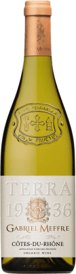 19,95 € Envío gratis | Vino Blanco Gabriel Meffre A.O.C. Côtes du Rhône Rhône Francia Garnacha, Nebbiolo, Roussanne, Marsanne, Clairette Eco — Ecológico Botella 75 cl