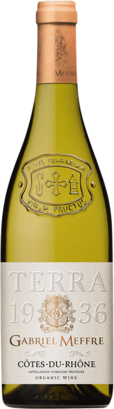 18,95 € Free Shipping | White wine Gabriel Meffre Blanc A.O.C. Côtes du Rhône Rhône France Grenache White, Nebbiolo, Roussanne, Marsanne, Clairette Blanche Bottle 75 cl