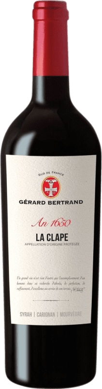 21,95 € Envio grátis | Vinho Tinto Gérard Bertrand Heritage 1650 A.O.P. La Clape França Cariñena — Carignan, Nebbiolo, Mourvèdre Garrafa 75 cl