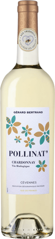 17,95 € Бесплатная доставка | Белое вино Gérard Bertrand Pollinat Франция Chardonnay бутылка 75 cl